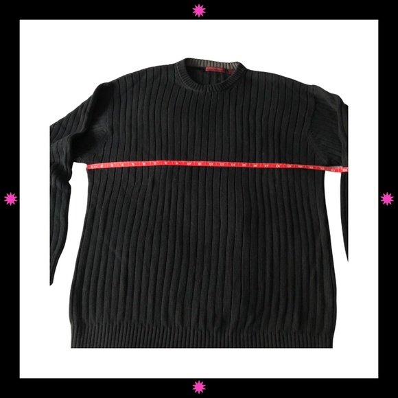 MEN'S BLACK SWEATER BY AMERICAN BLUE XL - Picture 5 of 8